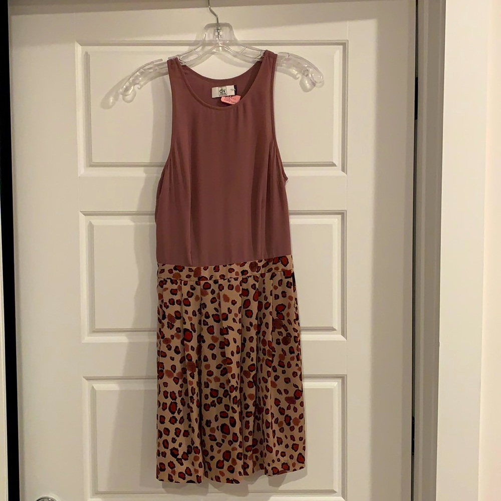Dolce Vita Pink taupe/mauve cheetah dress small